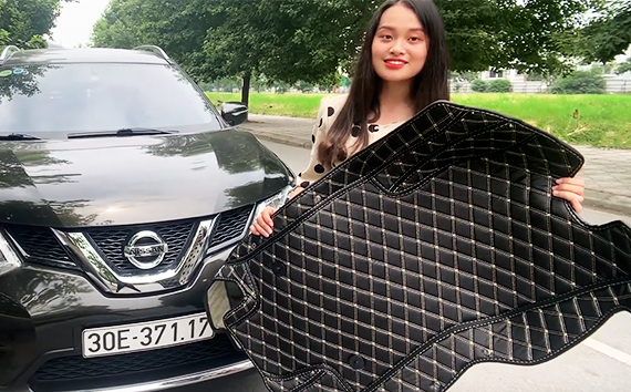 Thảm lót sàn ô tô 5D, 6D xe Toyota Camry 2019_8 - GIAO HÀNG CHO KHÁCH