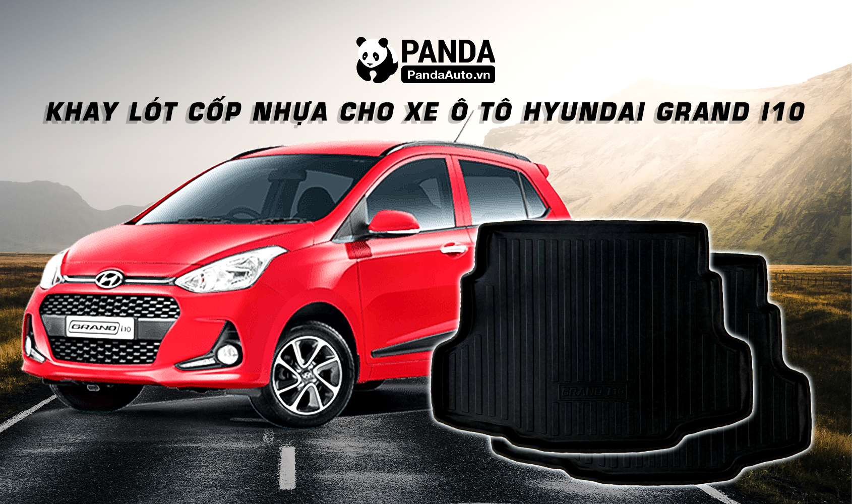 Lót cốp ô tô xe Hyundai Grand i10