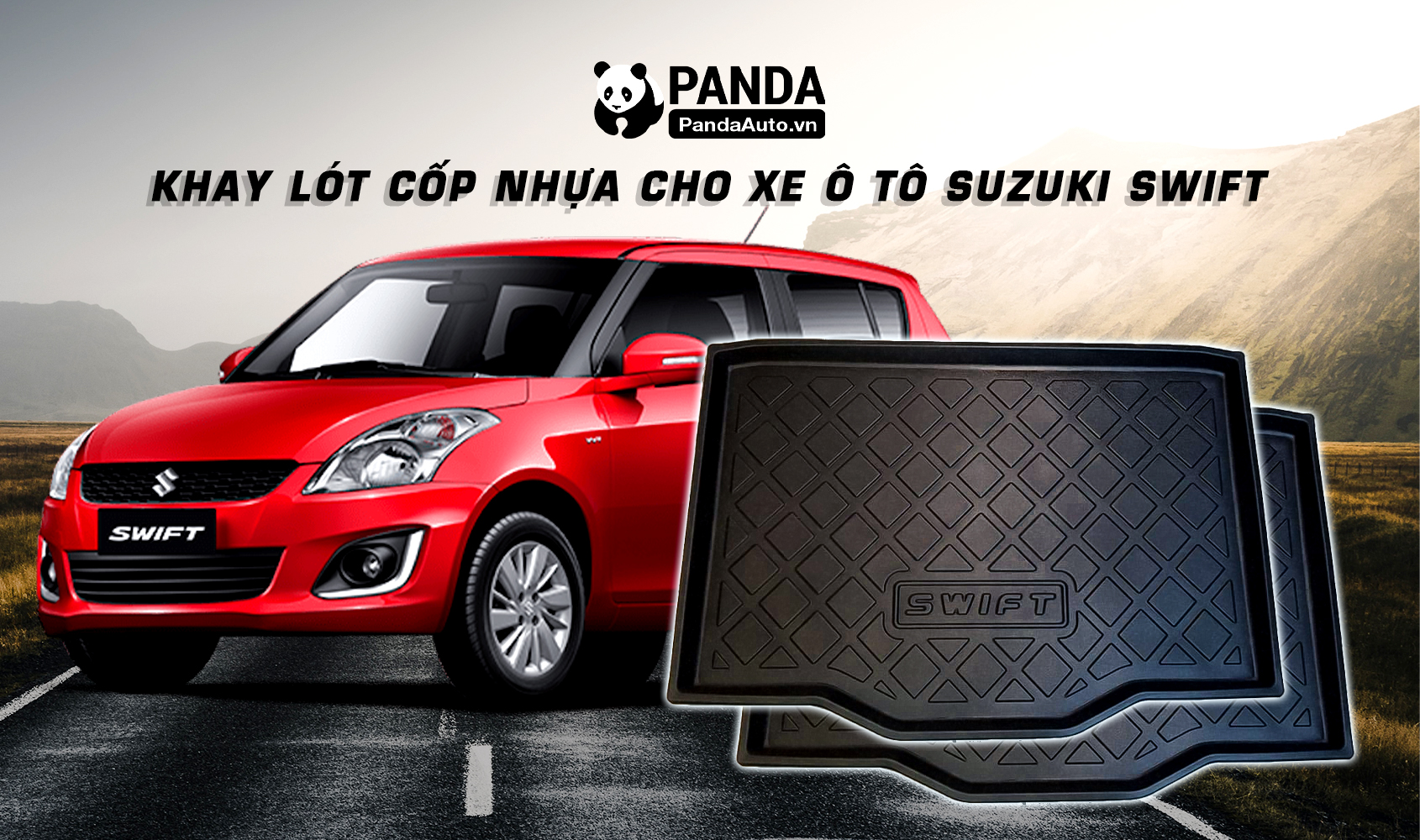 Lót cốp ô tô xe Suzuki Swift