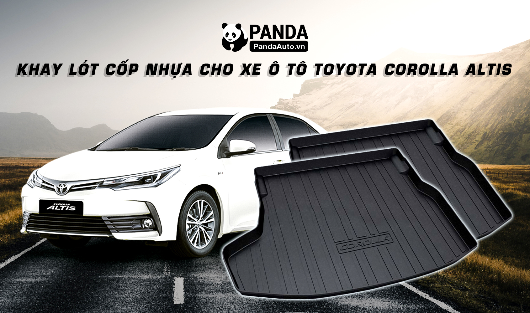 Lót cốp ô tô xe Toyota Corolla Altis 2008-2013