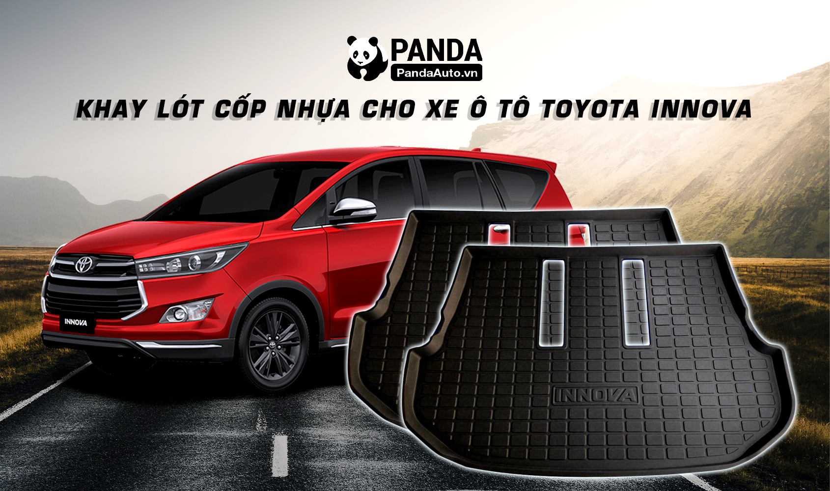 Lót cốp ô tô xe Toyota Innova 2017-2019 