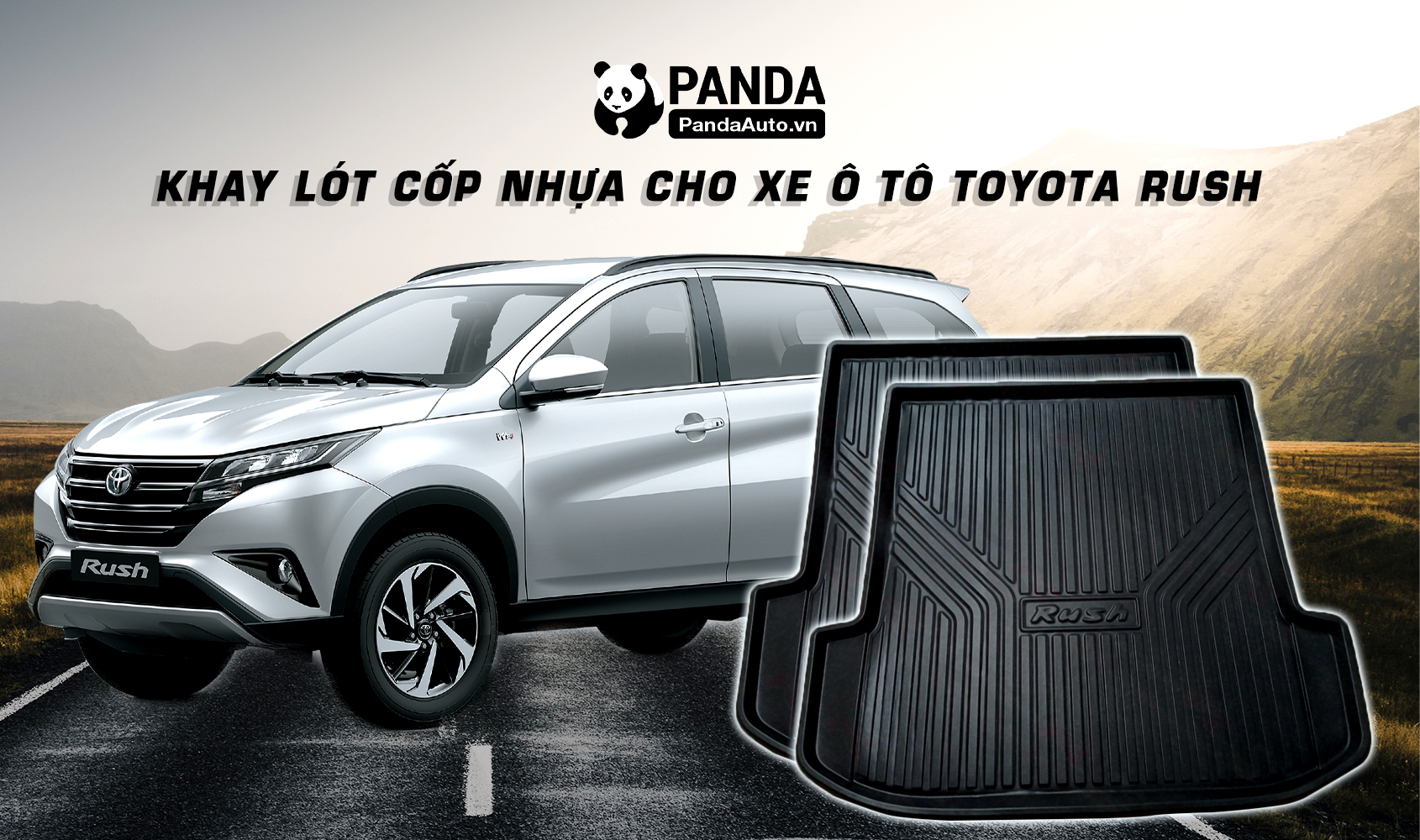 Lót cốp ô tô xe Toyota Rush
