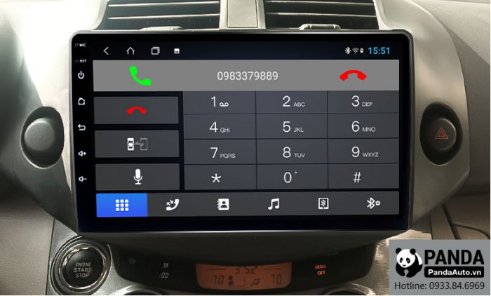 nghe-goi-dien-thoai-truc-tiep-tren-man-hinh-android-cho-xe-Toyota- RAV4