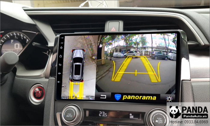 man-hinh-android-cho-xe-Honda-Civic-tich-hop-camera