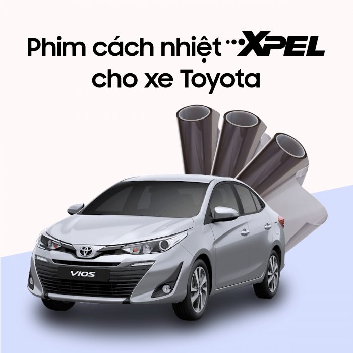 Dán phim cách nhiệt ô tô cho xe Toyota