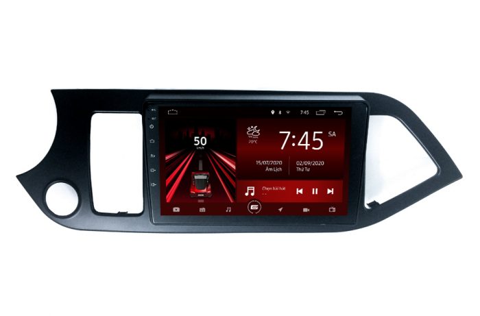 Mặt dưỡng màn hình androdi cho xe Kia Morning 2010-2016