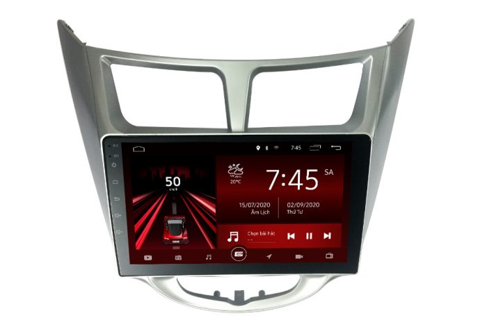 Mặt dưỡng màn hình Android Gotech cho xe Hyundai Accent