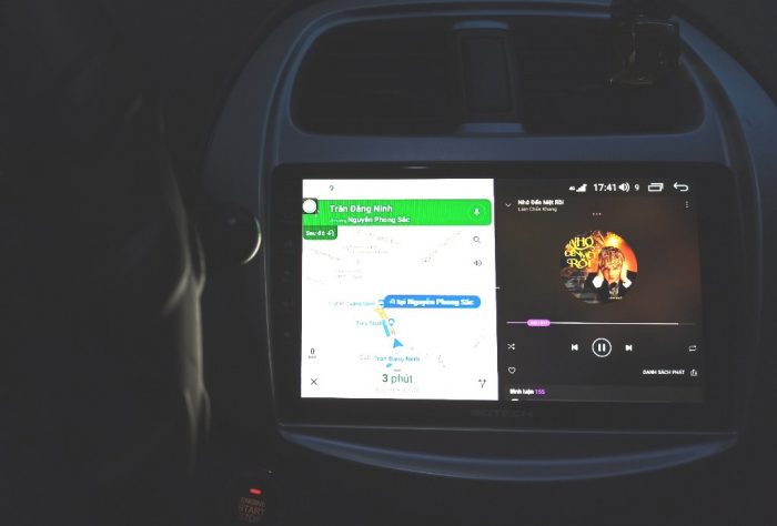 màn hình ô tô gotech cho xe spark 2018