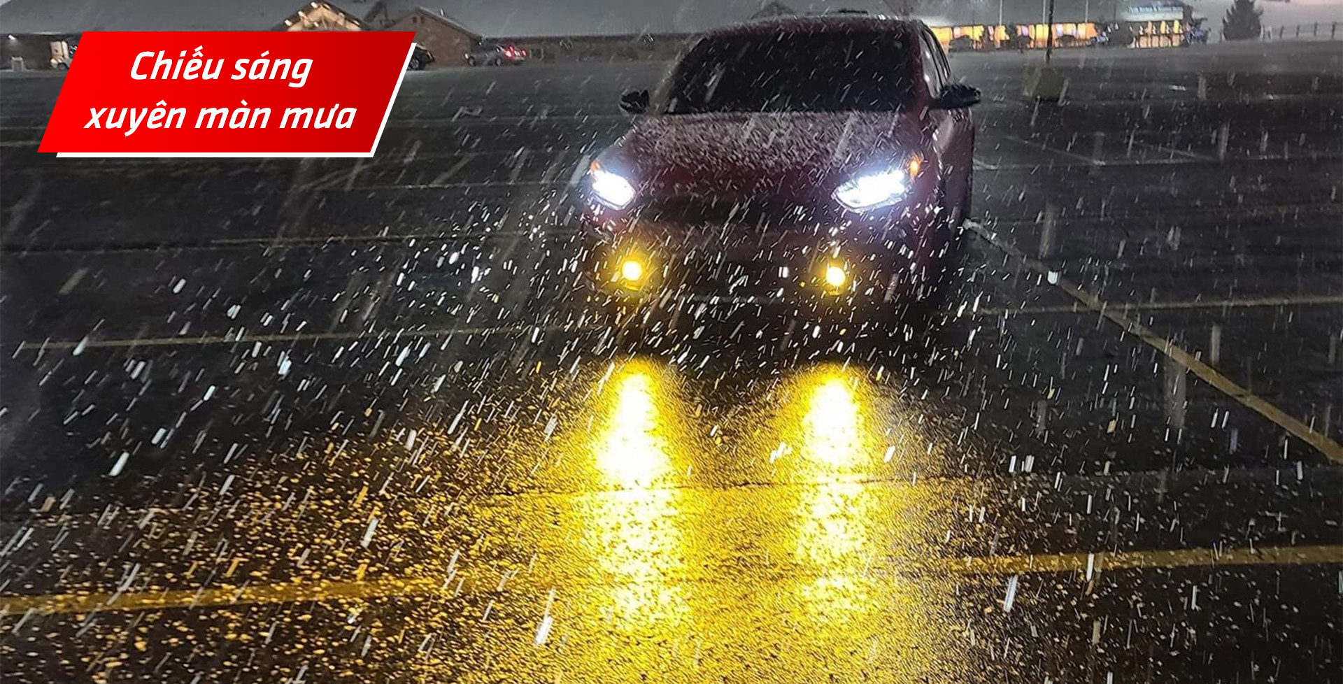 độ đèn ô tô giúp lái xe an toàn dưới mưa