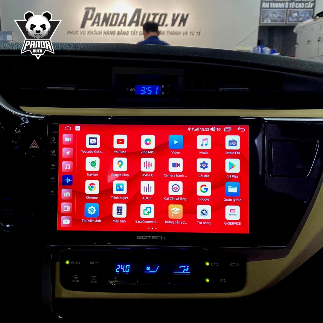 Màn hình ô tô Android thông minh cho xe Toyota Altis