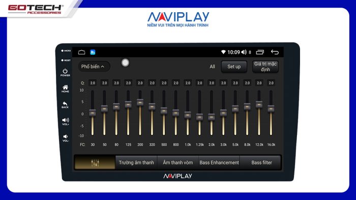 Màn hình ô tô NAVIPLAY NC6 sở hữu bộ xử lý âm thanh DSP 32 kênh