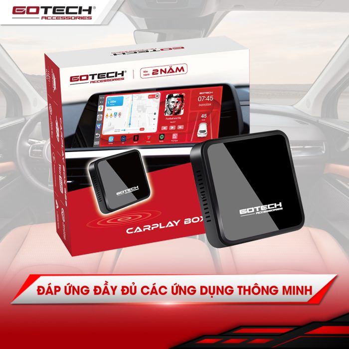 Android box Gotech GB7 đảm bảo đầy đủ các tính năng thông minh trên màn hình android