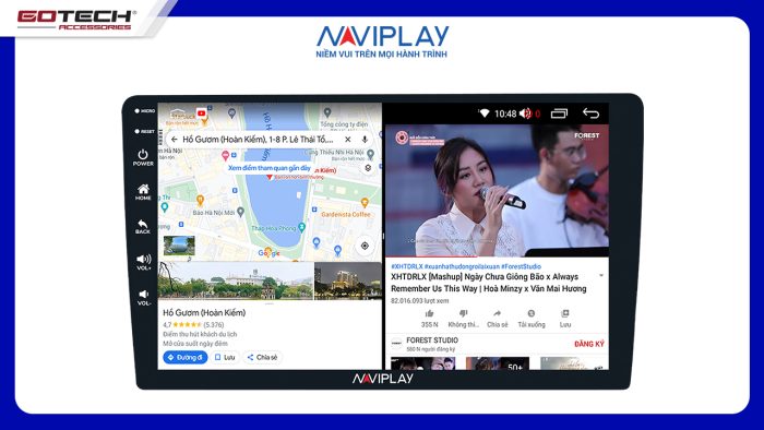 Trải nghiệm tính năng sử dụng màn hình đa ứng dụng tiện ích
