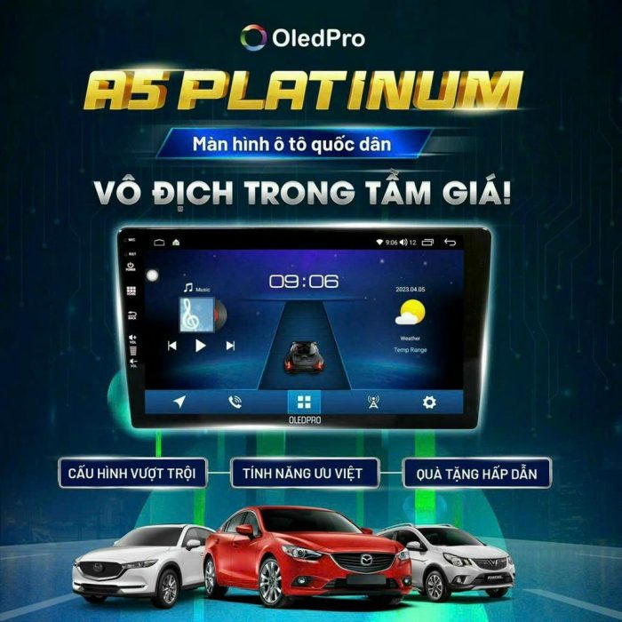 Màn hình android OledPro A5 Platinum – Vô địch trong tầm giá