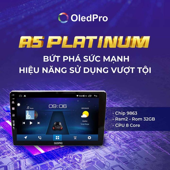 OLEDPRO A5 PLATINUM có hiệu năng sử dụng vượt trội