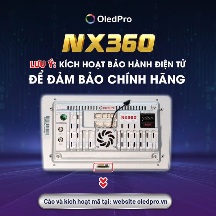 Màn hình OledPro Platinum liền camera 360 bảo hành điện tử vô cùng tiện lợi