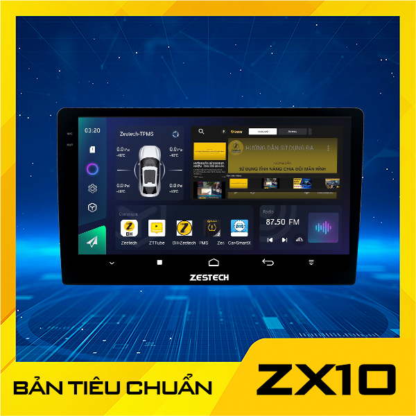 Màn hình Zestech ZX10 bản tiêu chuẩn