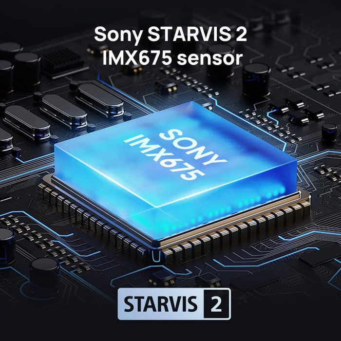 Cảm biến Sony Starvis 2 IMX675 giúp camera hành trình gương 70mai S500 ghi hình sắc nét 