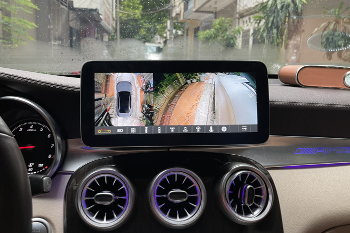 Màn hình android tích hợp camera 360 cho xe Mercedes hỗ trợ lái xe an toàn và tự tin hơn