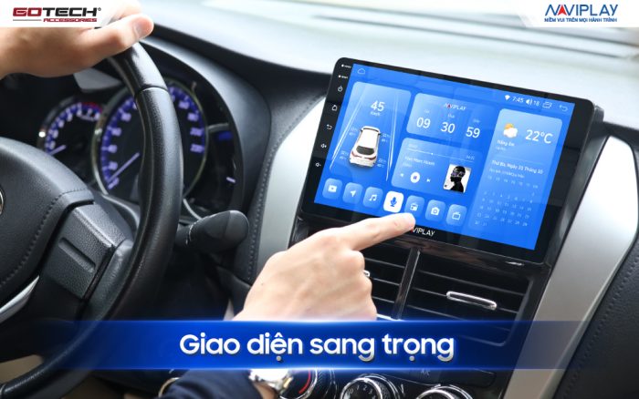 giao diện màn hình ô tô naviplay n900