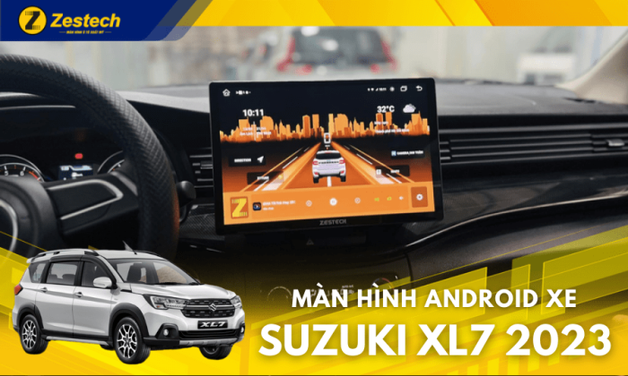 Màn hình Zestech 13inch 2K lawsp trên xe suzuki