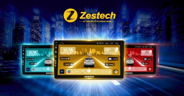màn hnfh ô tô zestech zt3 cho xe vf3