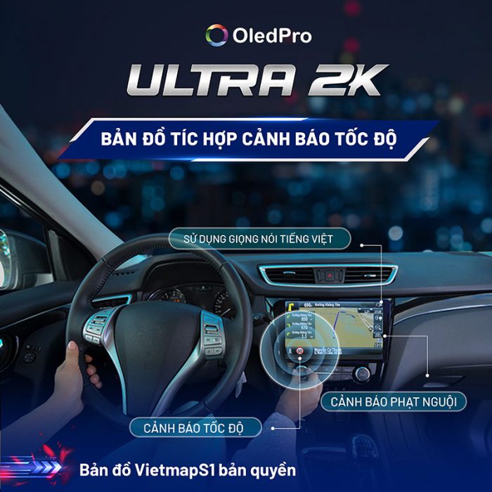 Bản đồ vietmap s1 trên màn hình oledpro ultra 2k x4s platinum