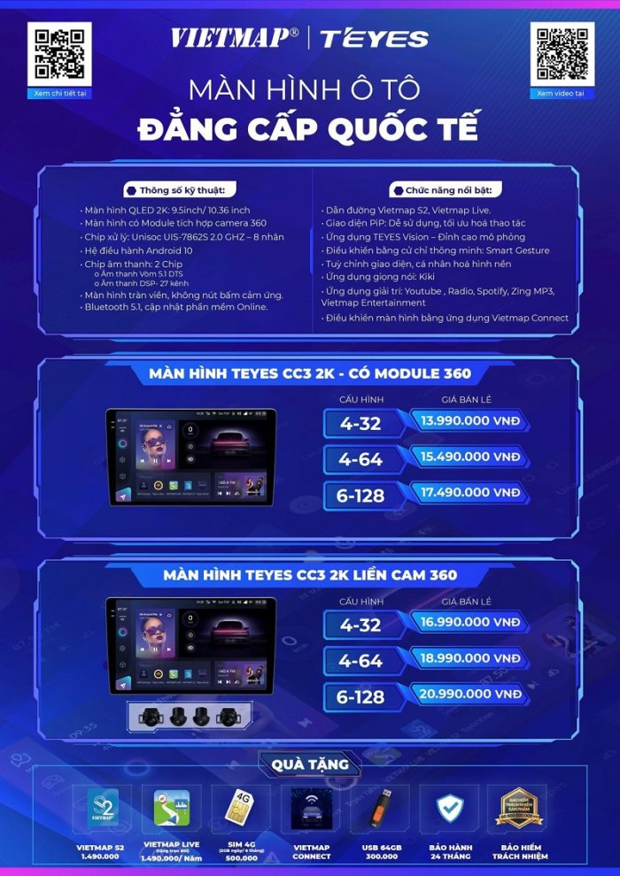 Bảng giá Teyes CC3 2k 360