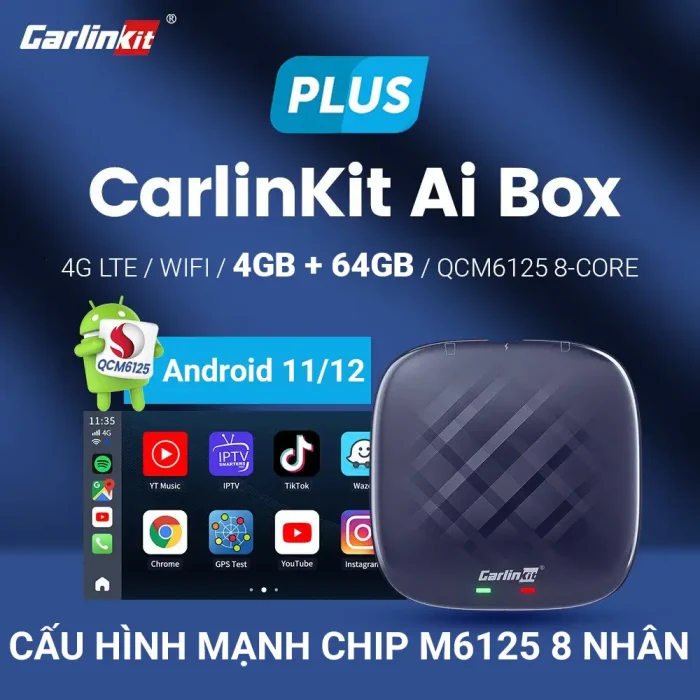 Android box ô tô Carlinkit chính hãng giá tốt tại Panda Auto