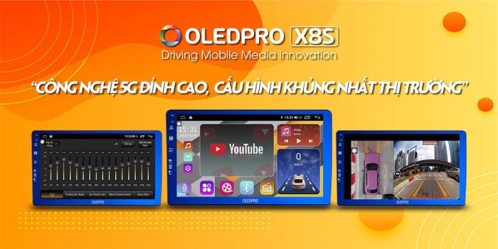 màn hình liền camera 360 OledPro X8S tại panda auto
