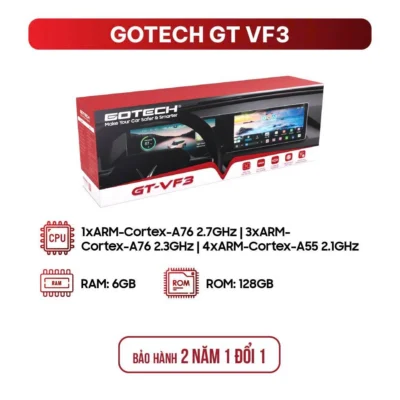 màn hình ô tô Gotech GT VF3 dành riêng cho xe VF3, lắp đặt chính hãng tại Panda Auto