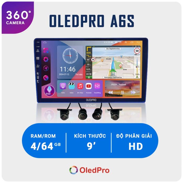 Màn hình Oled Pro A6s tại Panda Auto