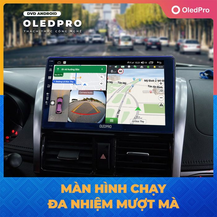 Màn hình ô tô OledPro Platinum chạy đa nhiệm mượt mà