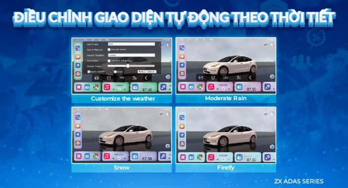 Tùy biến giao diện trên màn hình zestech zx adas+