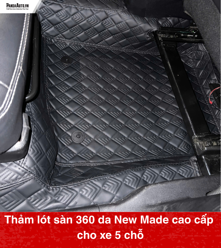 Thảm lót sàn 360 da New Made cao cấp cho xe 5 chỗ