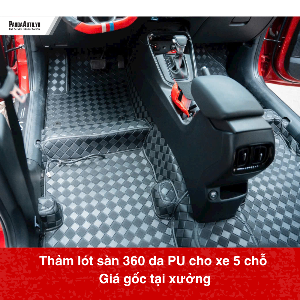 Thảm lót sàn 360 da PU cho xe 5 chỗ