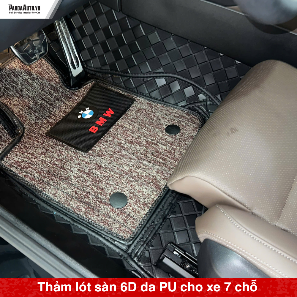 Thảm lót sàn 6D da PU cho xe 7 chỗ