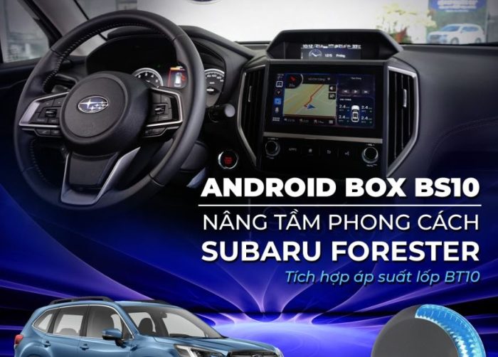Android Box BS10 lắp đặt trên xe Subarru