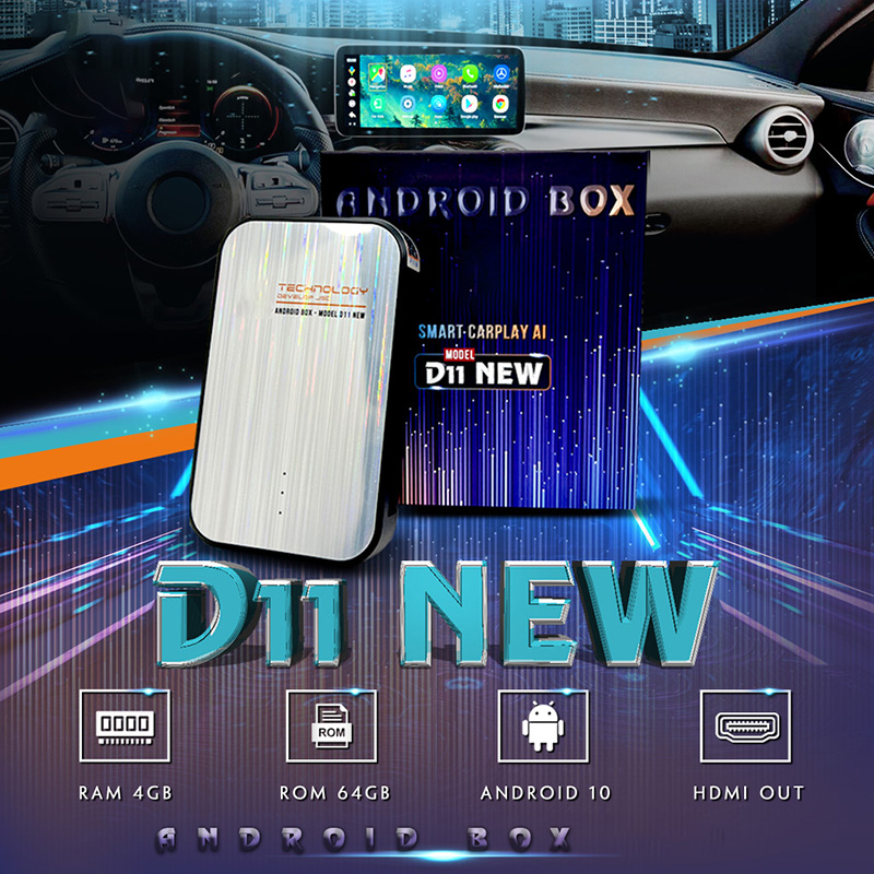Android Box cho ô tô HTD D11 New