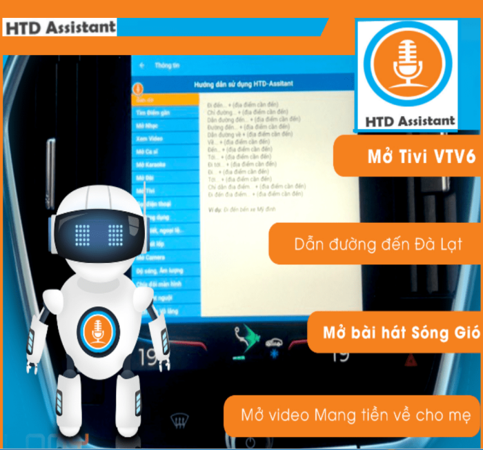 Ra lệnh giọng nói mở ứng dụng trên HTD D11 New