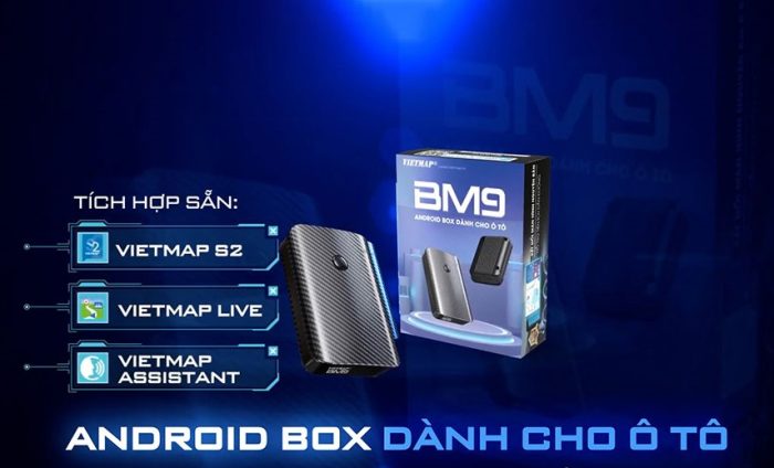 Vietmap BM9 sử dụng ưng dụng chỉ đường Vietmap thông minh