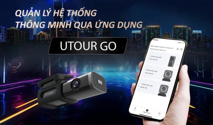 Camera hành trình Otour c2 MAX hỗ trọ kết nối điện thoại thông minh