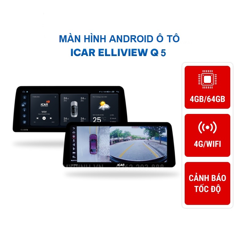 Màn hình Android ICAR Elliview Q5 và Q5 Basic