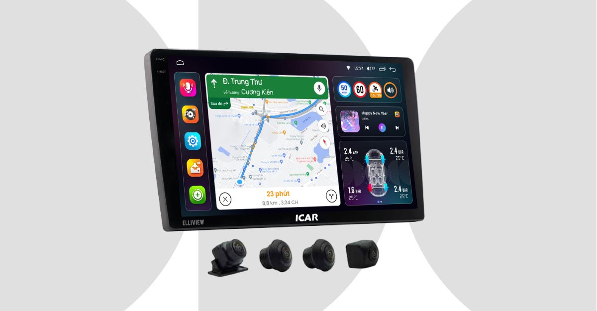 Màn hình Android liền camera 360 Elliview S5