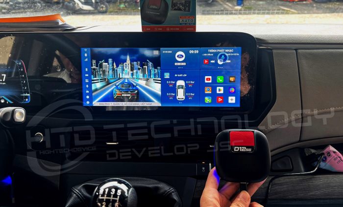 d12se hoàn thiện lắp đặt trên ô tô