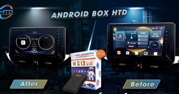 Android Box ô tô HTD D13 Lux Panda Auto