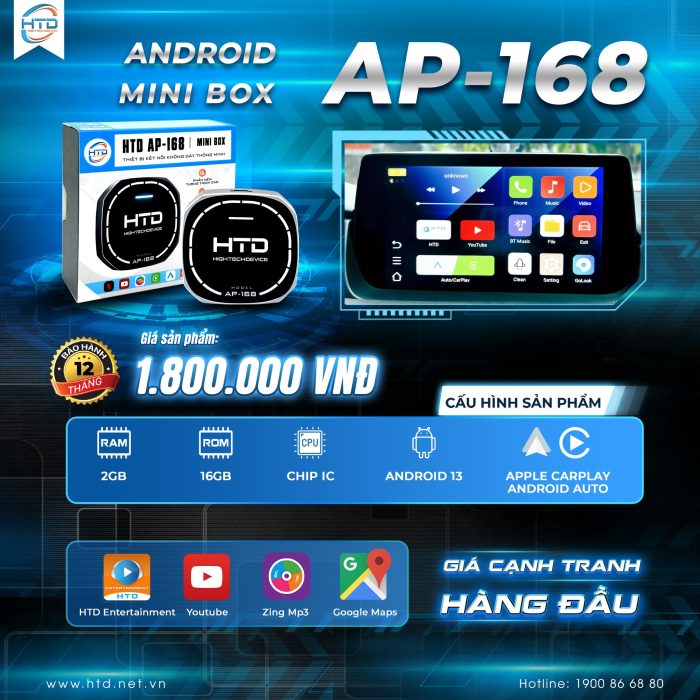 Giá của android box ô tô HTd Mini AP168