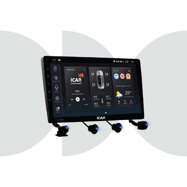 Màn hình Android liền cam 360 Icar Elliview SEP
