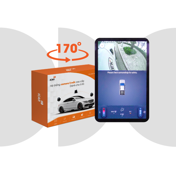 Camera 3 mắt ô tô Icar Elliview Y5 Basic 170 độ