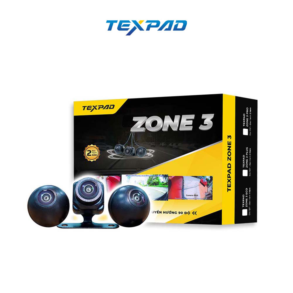 Camera 3 mắt ô tô Texpad Zone 3 Pro